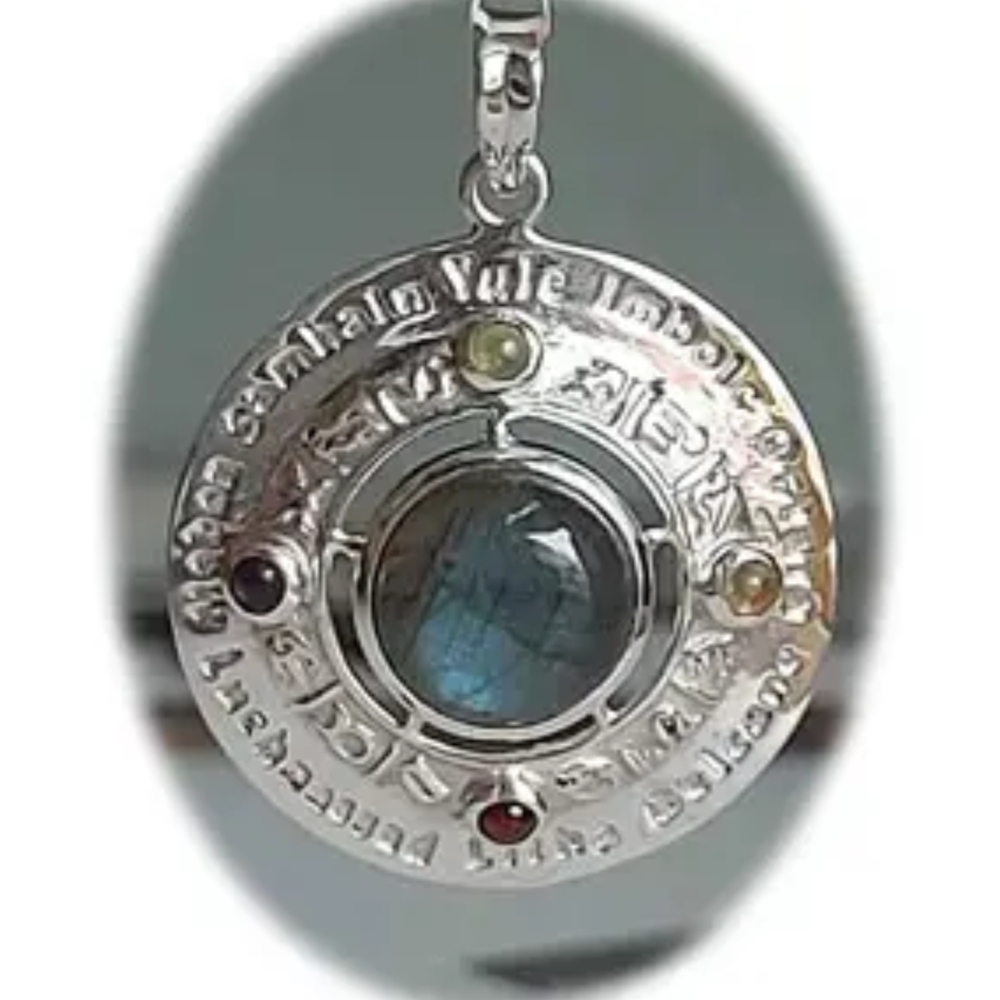NWT Sterling Silver Festivals Pendant with Gemstone Accents - Picture 2 of 3